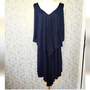 ZARA Black Tiered Sleeveless Dress Size large